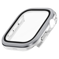 Uniq Voute Tempered Glass Case for Apple Watch 10 42 mm - Silver