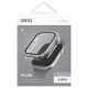 Uniq Voute Tempered Glass Case for Apple Watch 10 42 mm - Silver