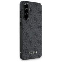 Guess 4G Metal Gold Logo Case for Samsung Galaxy A36 - Black