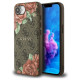 Guess 4G Flowers Print MagSafe case for iPhone 16e - brown