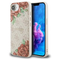Guess 4G Flowers Print MagSafe iPhone 16e Case - Pink
