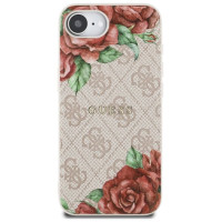 Guess 4G Flowers Print MagSafe iPhone 16e Case - Pink