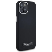 Karl Lagerfeld FW Metal Plate MagSafe iPhone 15 Case - Black