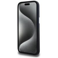 Karl Lagerfeld FW Metal Plate MagSafe iPhone 15 Case - Black