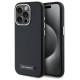 Karl Lagerfeld FW Metal Plate MagSafe iPhone 15 Pro Max Case - Black