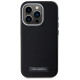 Karl Lagerfeld FW Metal Plate MagSafe iPhone 15 Pro Max Case - Black