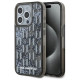 Karl Lagerfeld Liquide Glitter Monogram Gradient iPhone 15 Pro Max Case - Black