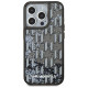 Karl Lagerfeld Liquide Glitter Monogram Gradient iPhone 15 Pro Max Case - Black