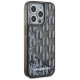 Karl Lagerfeld Liquide Glitter Monogram Gradient iPhone 15 Pro Max Case - Black