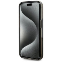 Karl Lagerfeld Liquide Glitter Monogram Gradient iPhone 15 Pro Max Case - Black