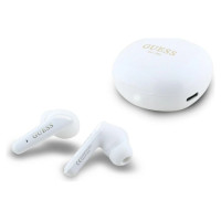 Guess Flat Classic Logo Electroplated TWS Headphones - White