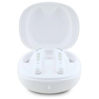 Guess Flat Classic Logo Electroplated TWS Headphones - White