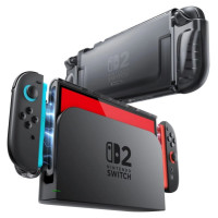 Supcase Crystal Case for Nintendo Switch 2 - Transparent Black