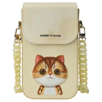 Nimmy Big Eyed Pet 2.0 Cat 3-in-1 Set: Phone Bag + Wallet + Tracker Case - Beige