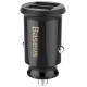 Baseus Grain Car Charger CCALL-ML01 mini charger 2x USB-A 3.1A - black
