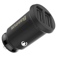 Baseus Grain Car Charger CCALL-ML01 mini charger 2x USB-A 3.1A - black