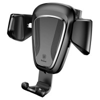 Baseus Gravity Car Mount gravity air vent car holder for 4-6" phone black (SUYL-01)
