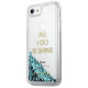 Guess GUHCP7GLUQBL iPhone 6/7/8 /SE 2020 / SE 2022 blue/blue hard case Liquid Glitter Party
