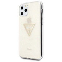 Guess GUHCN58SGTLGO iPhone 11 Pro gold/gold hard case Glitter Triangle