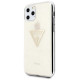 Guess GUHCN58SGTLGO iPhone 11 Pro gold/gold hard case Glitter Triangle
