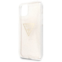 Guess GUHCN58SGTLGO iPhone 11 Pro gold/gold hard case Glitter Triangle