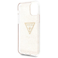 Guess GUHCN58SGTLGO iPhone 11 Pro gold/gold hard case Glitter Triangle