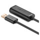 Ugreen active cable USB 2.0 extension cable 480 Mbps 5 m black (US121 10319)