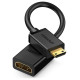 Ugreen adapter cable HDMI (female) - mini HDMI (male) 4K 60 Hz Ethernet HEC ARC audio 32 channels 22 cm black (20137)