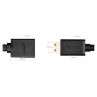 Ugreen adapter cable HDMI (female) - mini HDMI (male) 4K 60 Hz Ethernet HEC ARC audio 32 channels 22 cm black (20137)