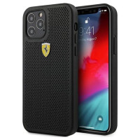 Ferrari FESPEHCP12MBK iPhone 12/12 Pro 6.1" black/black hardcase On Track Perforated