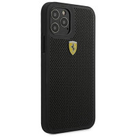 Ferrari FESPEHCP12MBK iPhone 12/12 Pro 6.1" black/black hardcase On Track Perforated