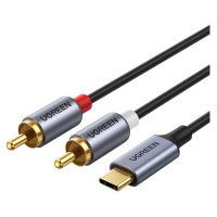 Ugreen audio cable USB Type C (male) - 2RCA (male) 1.5m gray (20193 CM451)