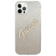 Guess GUHCP12LPCUGLSGO iPhone 12 Pro Max 6.7" gold/gold hardcase Glitter Gradient Script