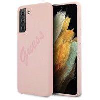 Guess GUHCS21MLSVSPI S21+ G996 pink/pink hardcase Script Vintage