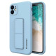 Wozinsky Kickstand Case Silicone Stand Cover for Samsung Galaxy A32 5G Light Blue