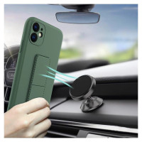 Wozinsky Kickstand Case Silicone Stand Cover for Samsung Galaxy A32 5G Light Blue