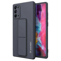 Wozinsky Kickstand Case silicone stand cover for Samsung Galaxy Note 20 navy blue