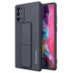 Wozinsky Kickstand Case silicone stand cover for Samsung Galaxy Note 20 navy blue