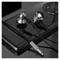 Dudao Metal Wired Earbuds 3.5mm Mini Jack Gray (X2C-Gray)