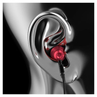 Dudao Metal Wired Earbuds 3.5mm Mini Jack Gray (X2C-Gray)