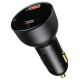 Baseus Superme fast car charger USB / USB Type C 100W PPS Quick Charge Power Delivery + USB cable Type C 100W (20V/5A) 1m black (TZCCZX-01)