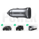 Ugreen Car Charger USB Type C / USB 24W Power Delivery Quick Charge Gray (30780)