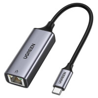 Ugreen external network adapter RJ45 - USB Type C (1000 Mbps / 1 Gbps) Gigabit Ethernet gray (CM199)