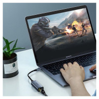 Ugreen external network adapter RJ45 - USB Type C (1000 Mbps / 1 Gbps) Gigabit Ethernet gray (CM199)