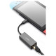Ugreen external network adapter RJ45 - USB Type C (1000 Mbps / 1 Gbps) Gigabit Ethernet gray (CM199)