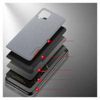 Dux Ducis Fino case covered with nylon material for Samsung Galaxy A22 4G gray
