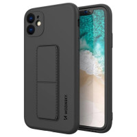 Wozinsky Kickstand Case Silicone Stand Cover for Samsung Galaxy A72 4G Black