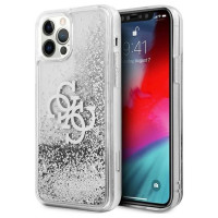 Guess GUHCP12LLG4GSI iPhone 12 Pro Max 6.7" silver/silver hardcase 4G Big Liquid Glitter