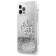 Guess GUHCP12LLG4GSI iPhone 12 Pro Max 6.7" silver/silver hardcase 4G Big Liquid Glitter