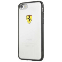 Ferrari Hardcase FEHCP7BK iPhone 7/8/SE 2020 / SE 2022 black/transparent Racing Shield
